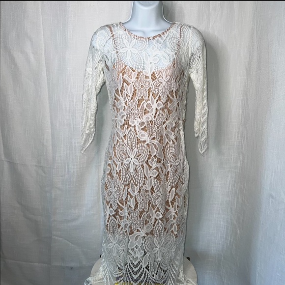 Forever 21 Lace Style Dress with Removable Slip Dress - Picture 1 of 9